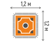 1,2*1,2 м