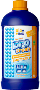 Средство химическое BioBac Pro Fresh для сливного бачка 1 л 