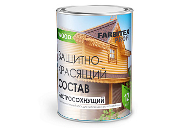 Состав защитно-красящий Farbitex Профи Wood для древесины быстросохнущий Белый 0,75 л