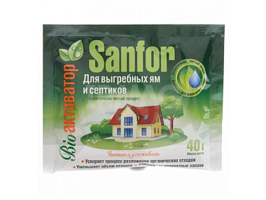 Чистящее средство Sanfor для выгребных ям и септиков 40 г 8384