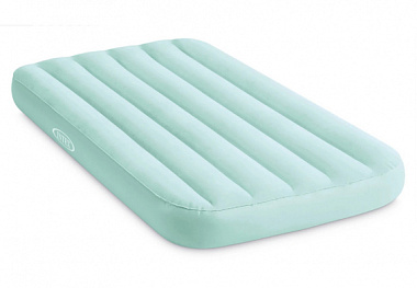 Кровать надувная Intex cozy kidz детская флок мятный 66803-М