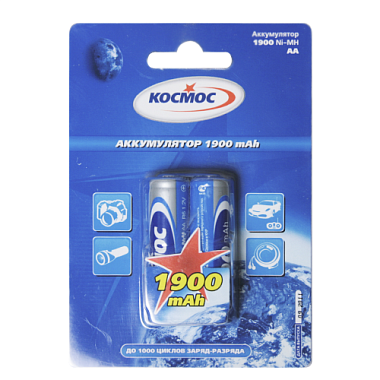 Аккумулятор Космос R6 NI-MN (1900mAh) BP-2 (бл.2шт) 127201