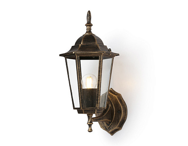 Светильник Ambrella ST2012 GD/BK/CL уличный настенный зол/черный/прозр IP54 E27 max 40W 360*150*210