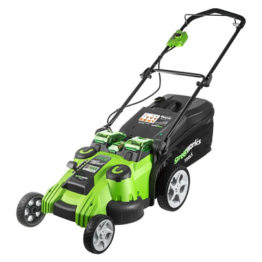 Газонокосилка Greenworks G40LM49DB мульчирование выгрузка в травосборник 60 л 23 кг 2500207VB