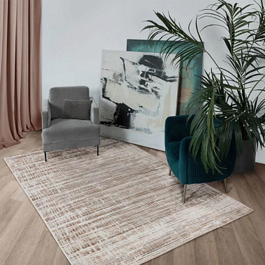 Ковер Matera 1,4*2 м GREY HB/ L.BROWN HL01A