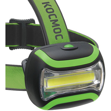 Фонарь налобный Космос 3W COB LED 3 батарейки АА 180Lm KOC-H3WCOBLED