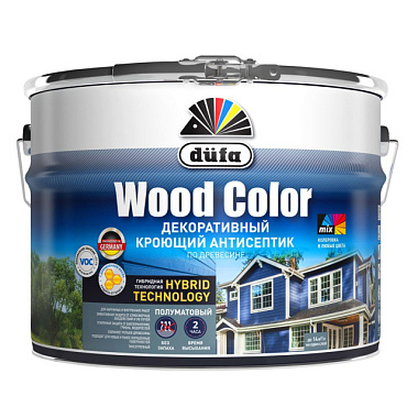 Антисептик Dufa Wood Color кроющий серый шёлк 2,5 л МП00-007419