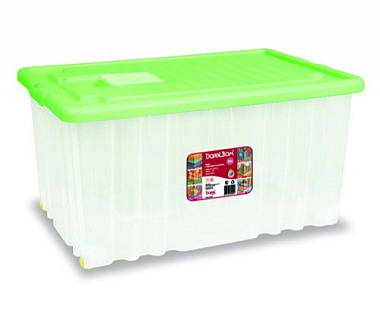 Ящик Darel Plastic с крышкой на колесах 56 л 61*40*31см ЯФ0156
