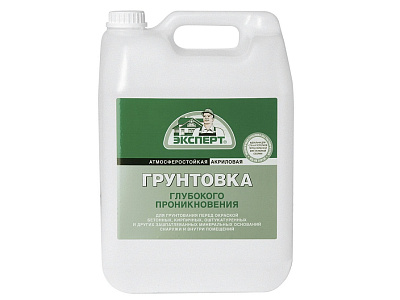 Грунтовка Эксперт Лето акриловая глубокого проникновения 10 кг