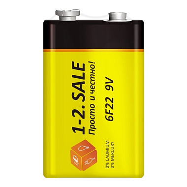 Элемент питания 1-2.Sale 6F22/9V 1S 838109