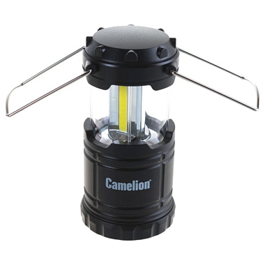 Фонарь Camelion кемпинговый LED5632 3*R03 3св/д COB 90lm крюк пластик черный 676888
