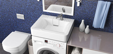 Комплект раковина Aquadream Марсель 595*495*105 мм 2 кронштейна/сифон V52D1