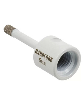Коронка Hardcore для УШМ алмазная по керамограниту 6 мм 155006