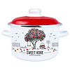 Кастрюля Appetite Apple Tree эмалированная цилиндрическая 3,0 л 6RD181M**