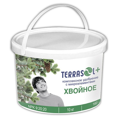 Удобрение Террасол Хвойное с микроэлементами минеральное сухое ведро 10 кг Of000057736