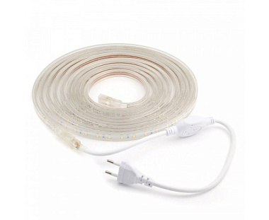 Комплект светодиодной ленты Apeyron 3528/2835 220В 4.8В/м 60 Led/м IP44 3000K 300 Лм/м 5м 2K 10-05**