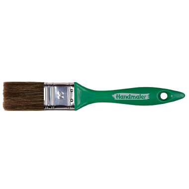 Кисть плоская Handmaler Green смешанная щетина пластиковая ручка 30 мм 1005-30