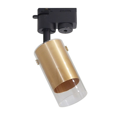 Светильник трековый MaxLight Cast 222 GU10 круглый поворотный алюминиевое литье золото 55*110 мм**