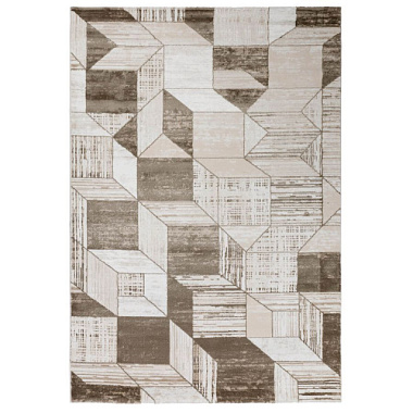 Ковер Beverly Прямоугольник 0,6*1 м CREAM/BROWN B1236A