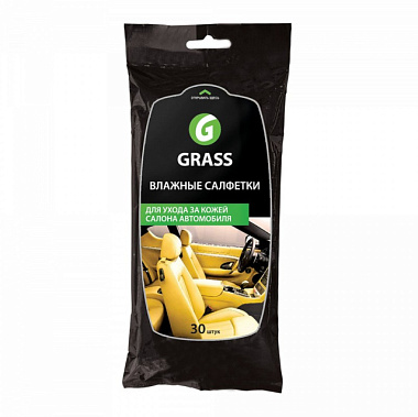 Салфетки Grass влажные для кожаного салона IT-0312