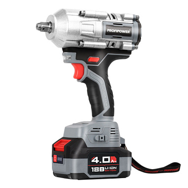 Гайковерт Profipower T-900N аккумул бесщет ударный Li-ion-1 шт 4.0Ач 900Нм удар голов з/у кейс E0186