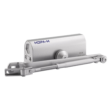 Доводчик Нора-М 440 Isparus от 80 до 140 кг морозостойкий серебро 17202