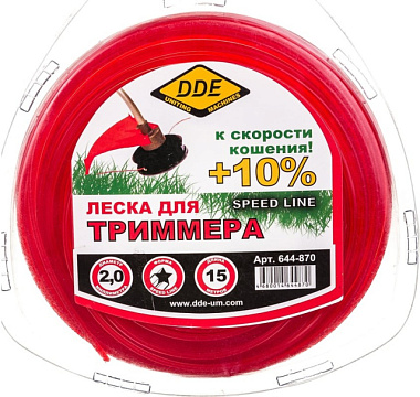 Корд триммерный DDE Speed line звезда диаметр 2,0 мм длина 15 м 644-870